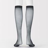 婦人　サポートタイプ・２０デニール　ひざ下丈ストッキング（３足組）