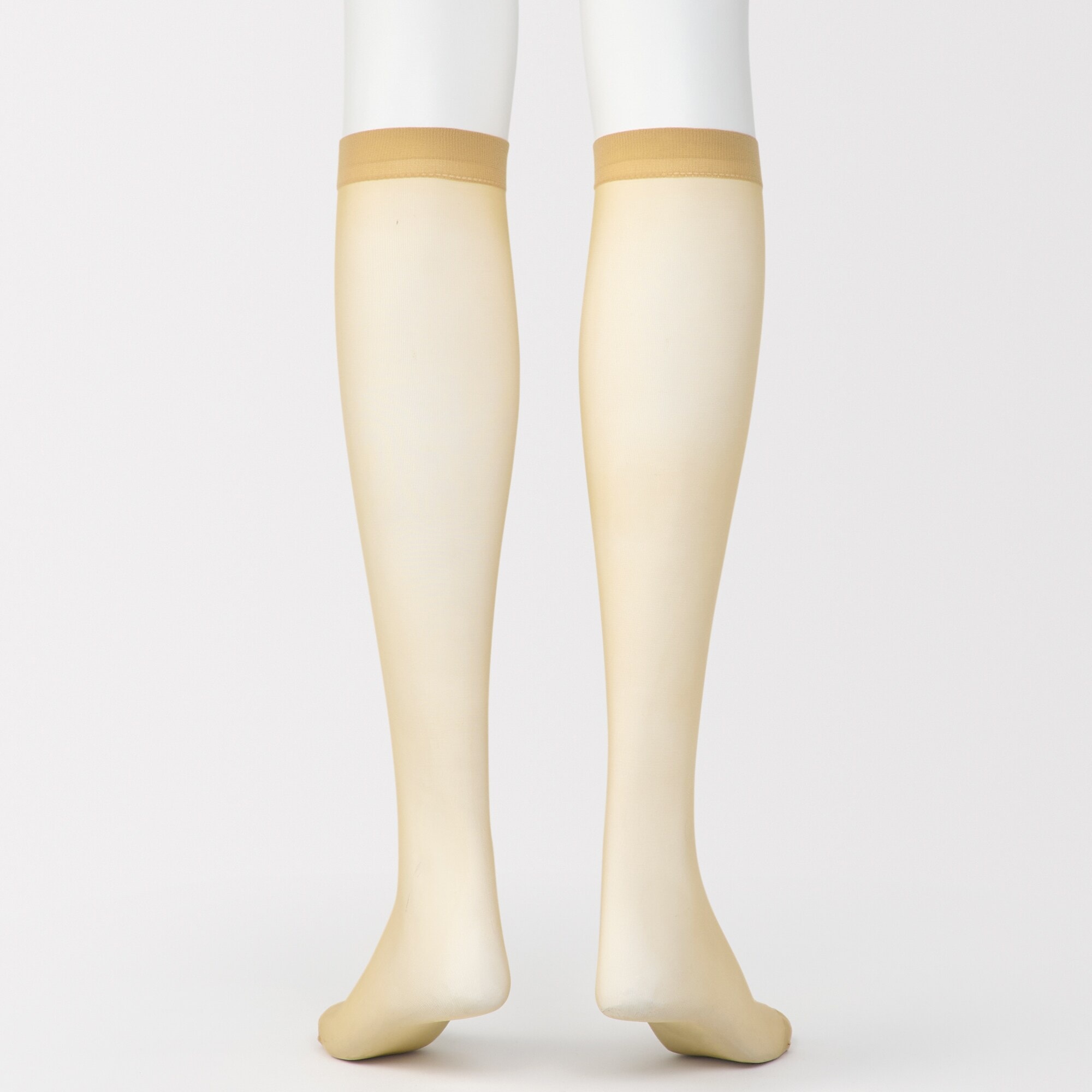 婦人　サポートタイプ・２０デニール　ひざ下丈ストッキング（３足組）