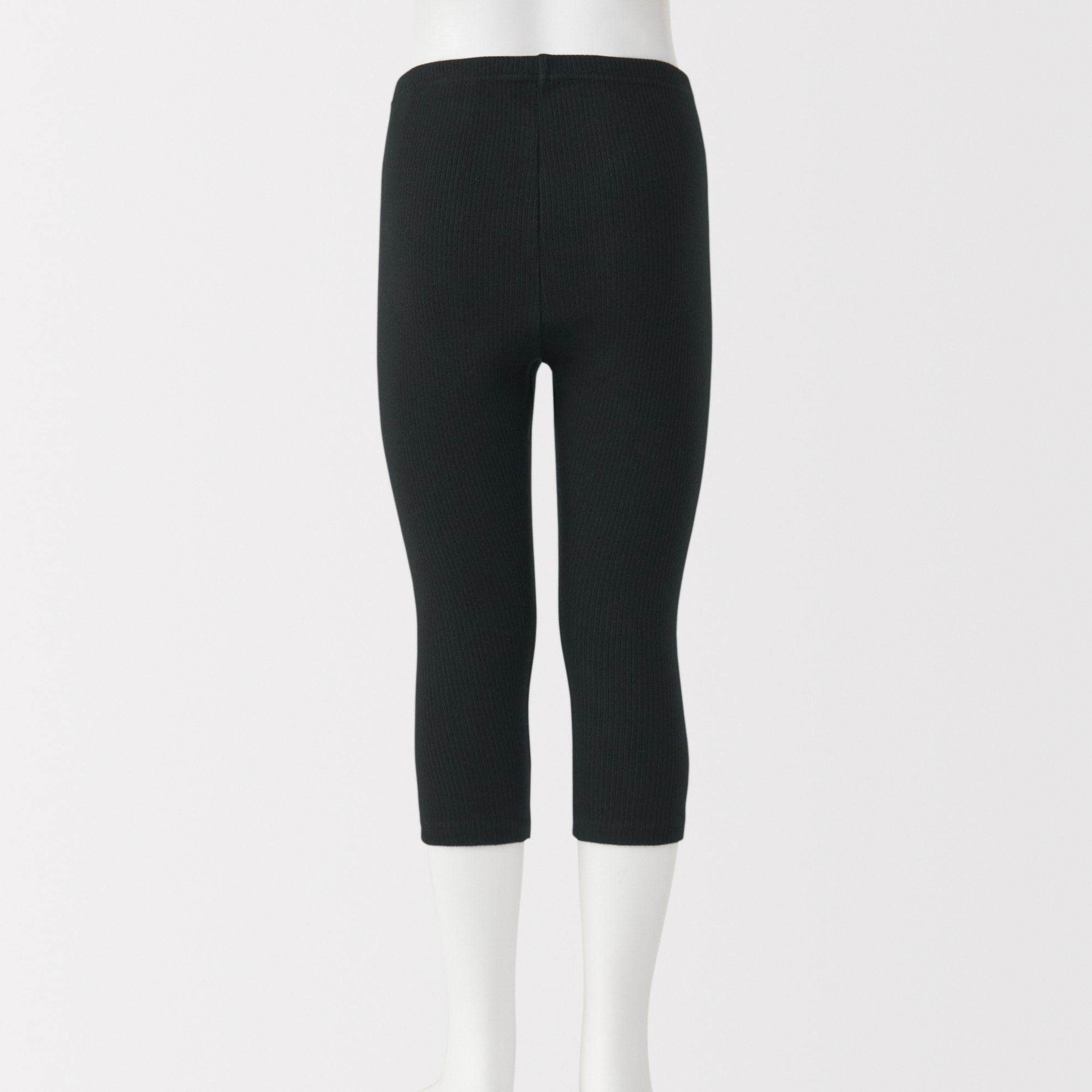 キッズ　ストレッチリブ編み　レギンス（七分丈）