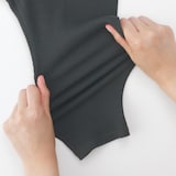 キッズ　ストレッチリブ編み　レギンス（七分丈）