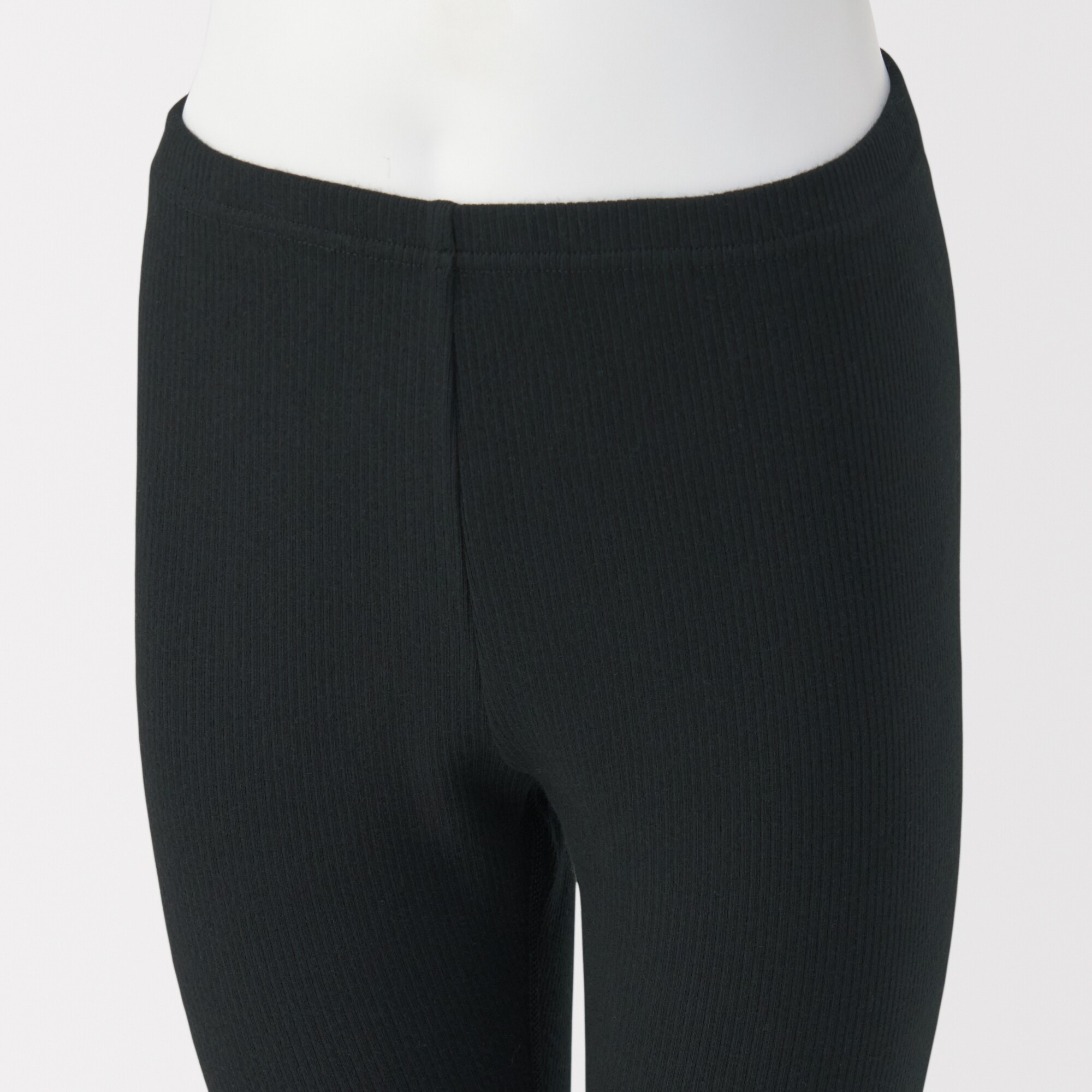 キッズ　ストレッチリブ編み　レギンス（七分丈）