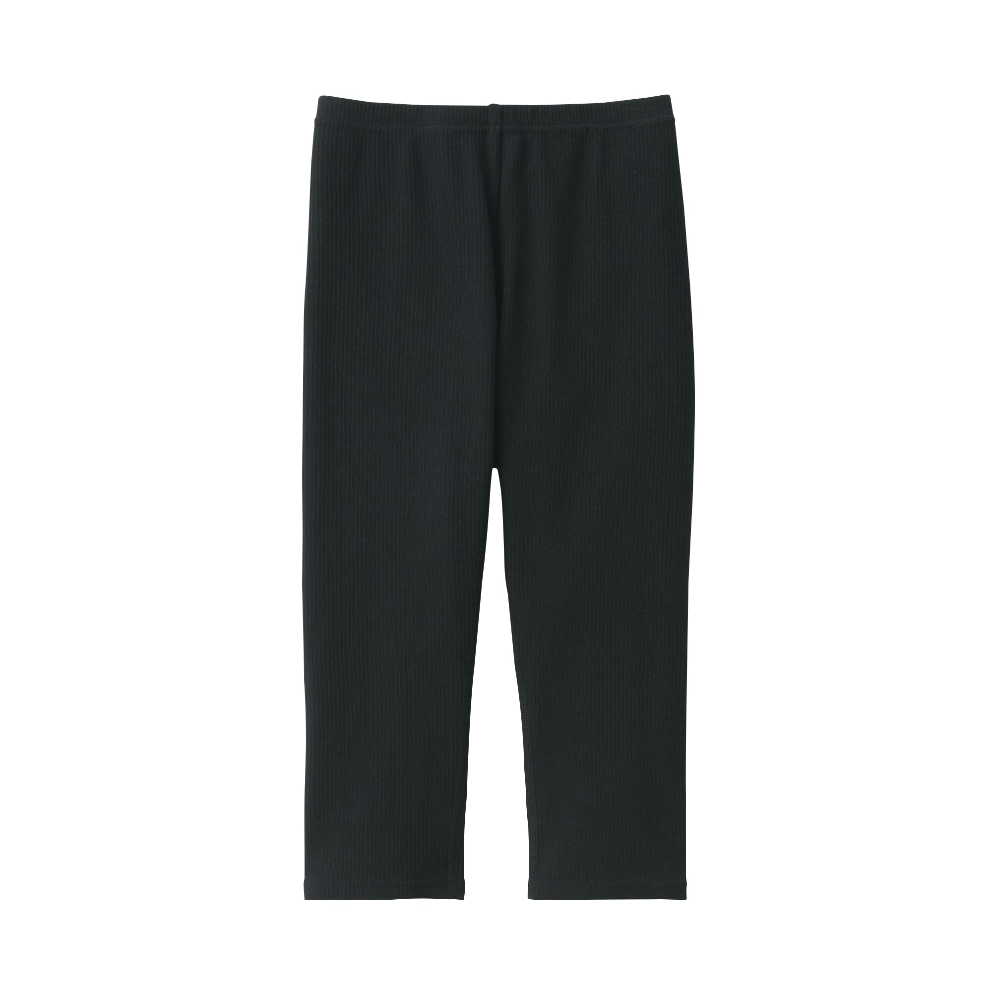 キッズ　ストレッチリブ編み　レギンス（七分丈）