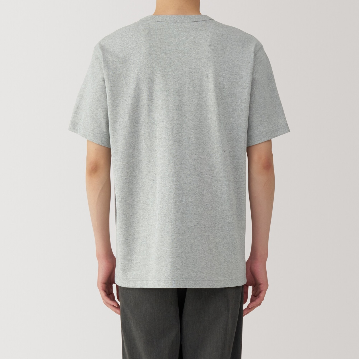 紳士　洗いざらし太番手クルーネック半袖Ｔシャツ