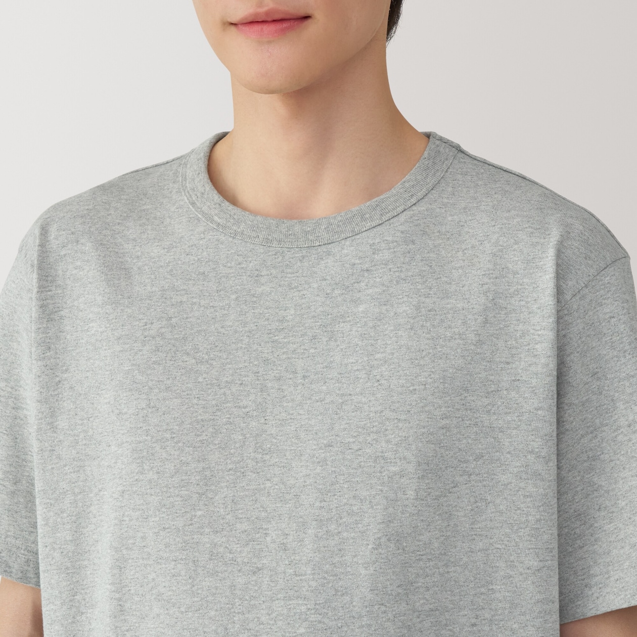 紳士　洗いざらし太番手クルーネック半袖Ｔシャツ