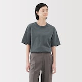 紳士　洗いざらし太番手クルーネック半袖Ｔシャツ