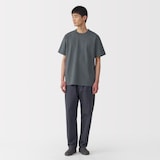 紳士　洗いざらし太番手クルーネック半袖Ｔシャツ