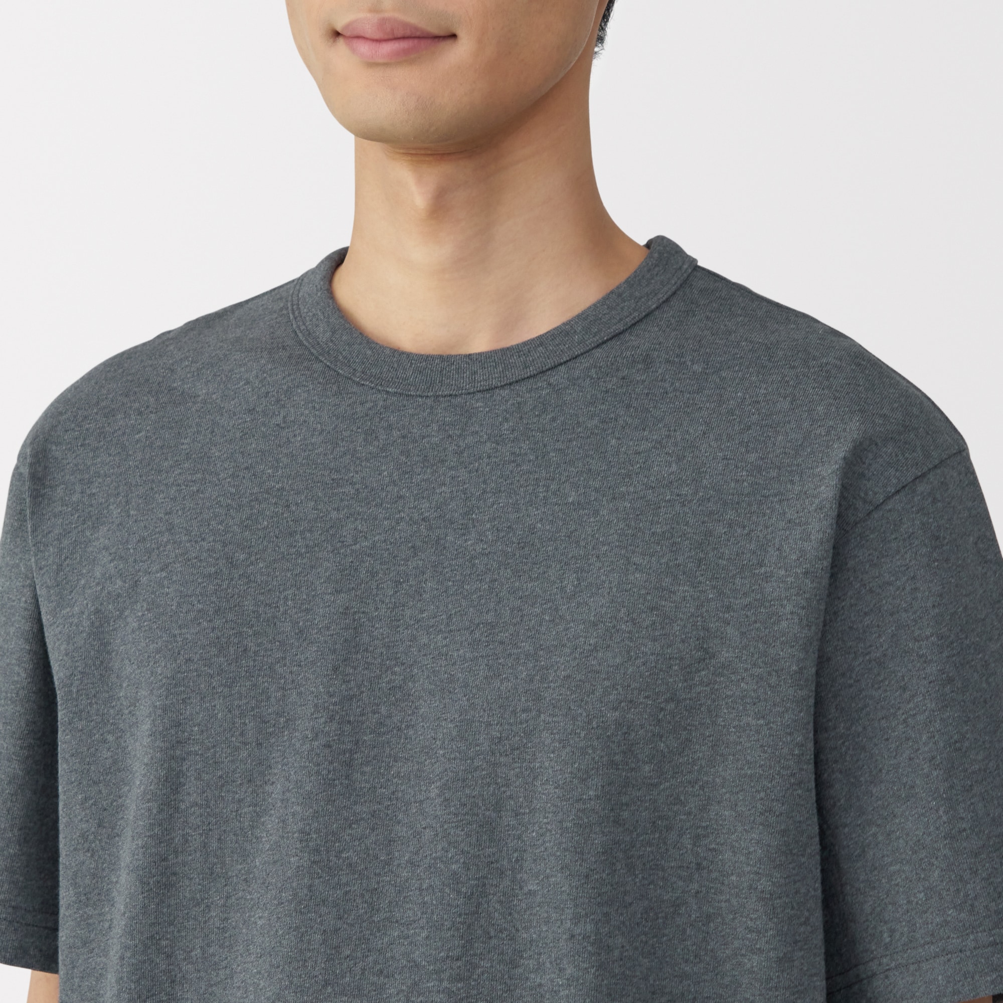 紳士　洗いざらし太番手クルーネック半袖Ｔシャツ