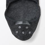 紳士　かかと滑り止め付き　薄手　フットカバー　※杢色