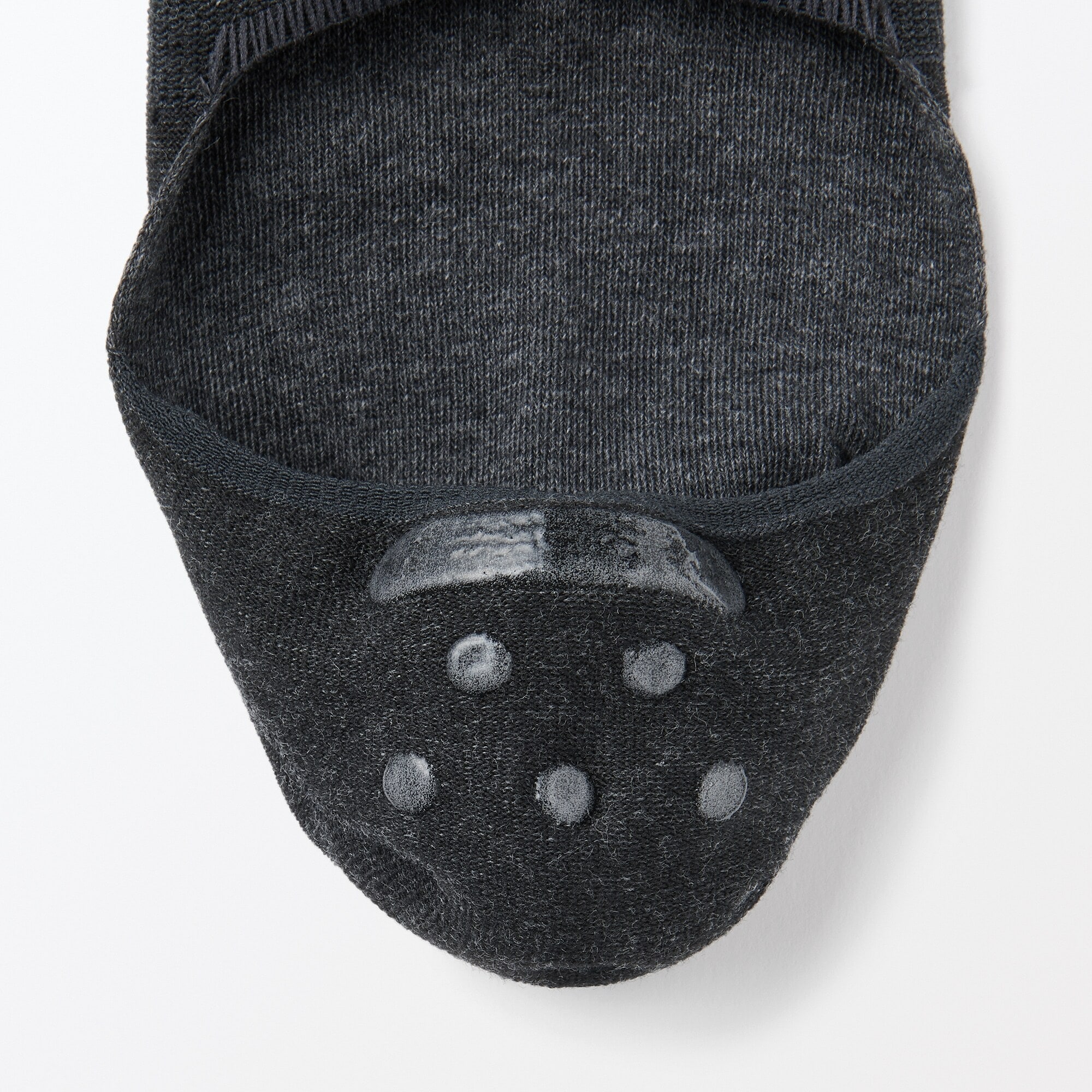 紳士　かかと滑り止め付き　薄手　フットカバー　※杢色