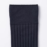 紳士　足なり直角　リブ編み　ビジネス靴下