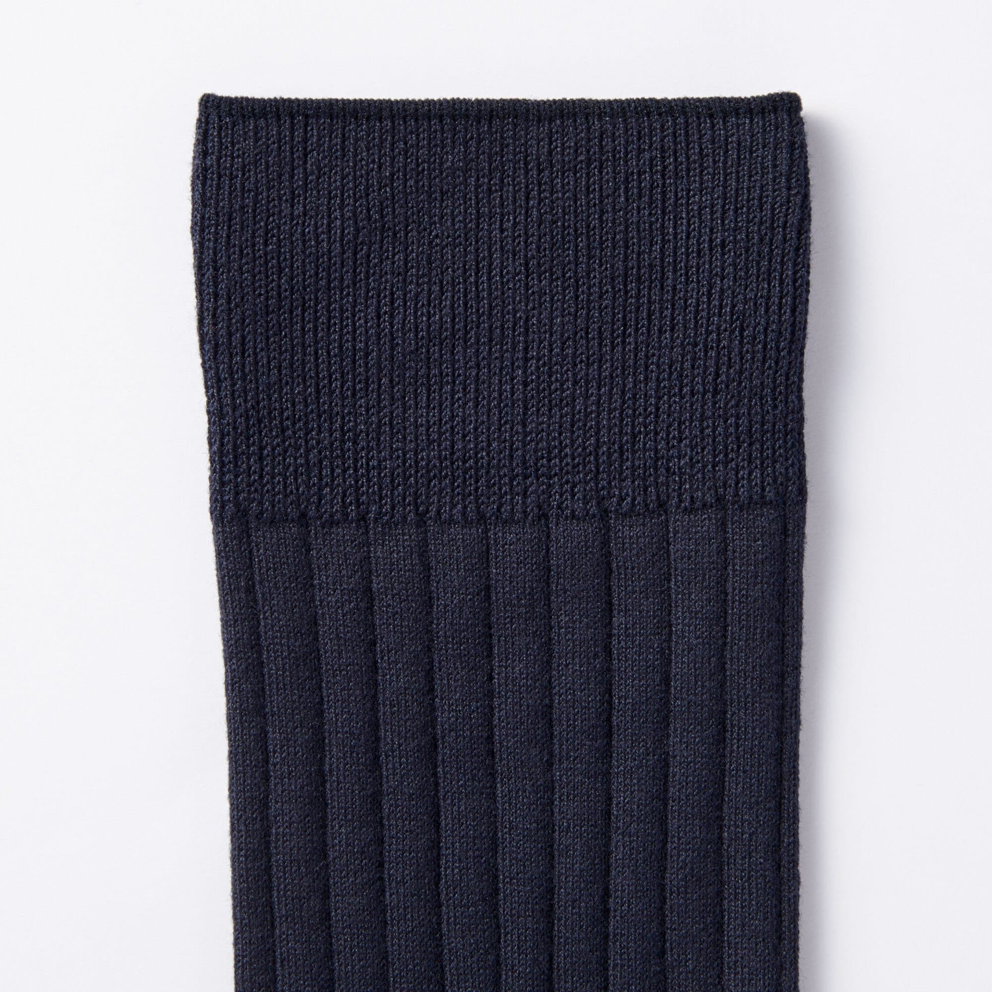 紳士　足なり直角　リブ編み　ビジネス靴下
