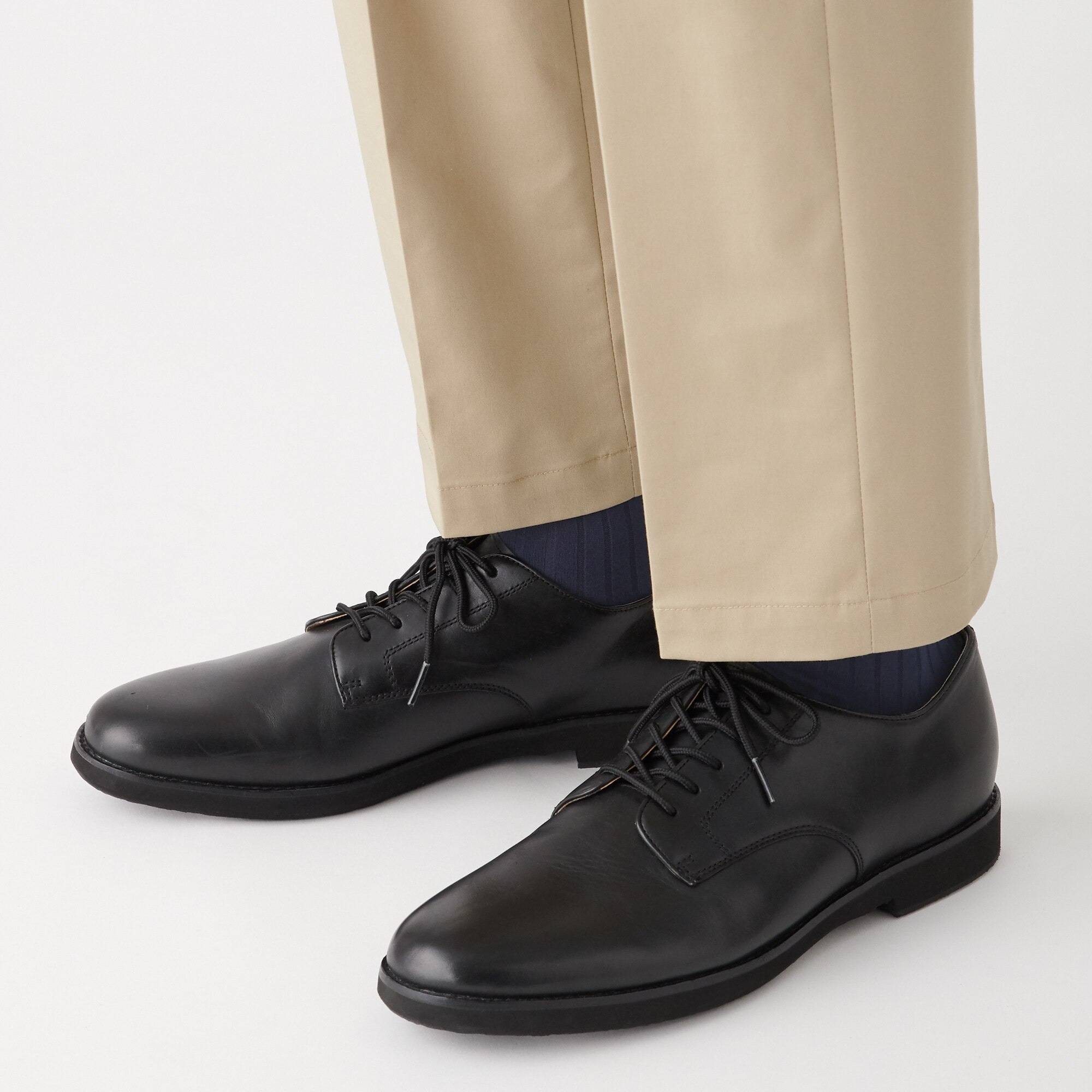 紳士　足なり直角　リブ編み　ビジネス靴下