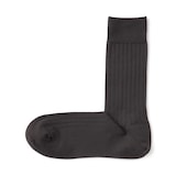 紳士　足なり直角　リブ編み　ビジネス靴下