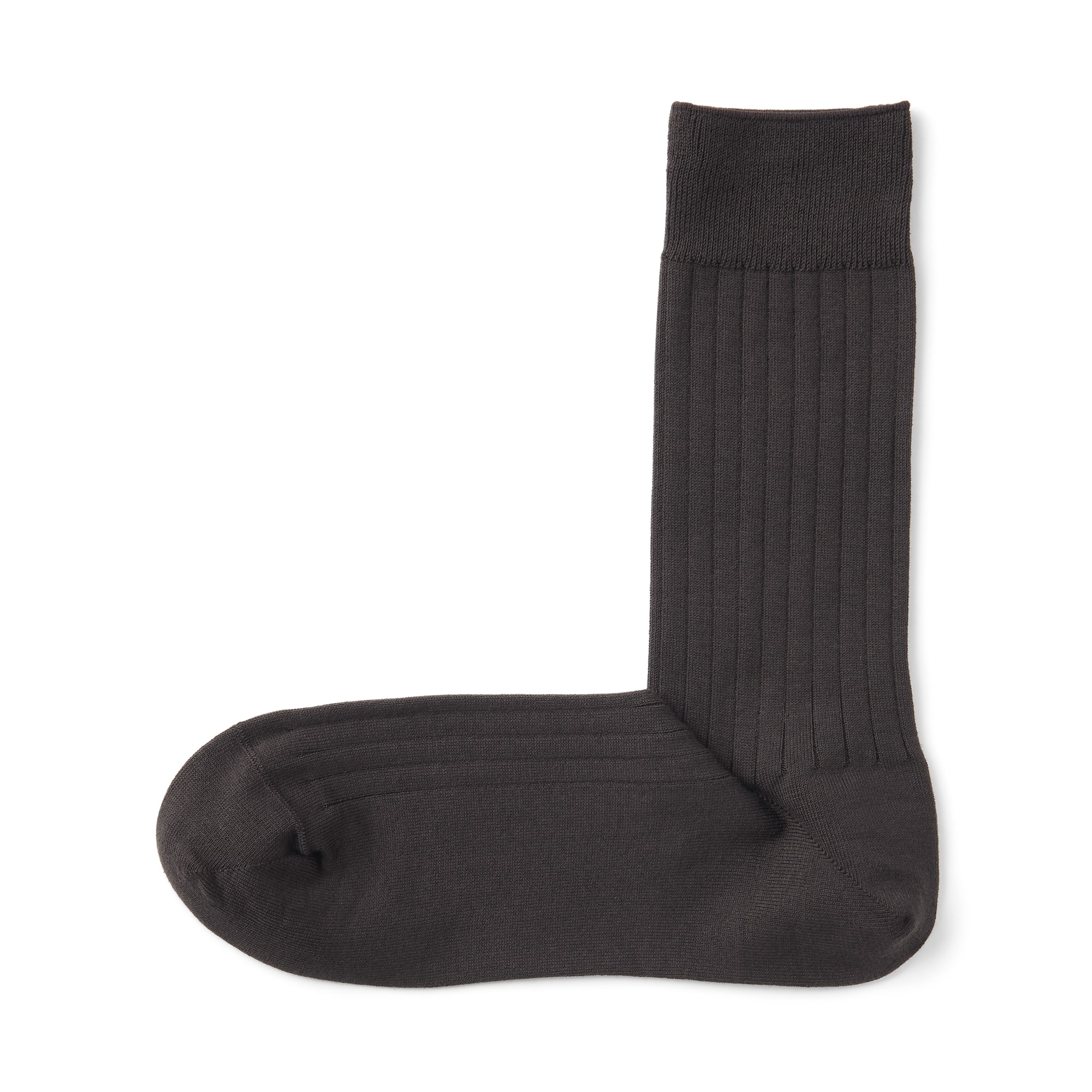 紳士　足なり直角　リブ編み　ビジネス靴下