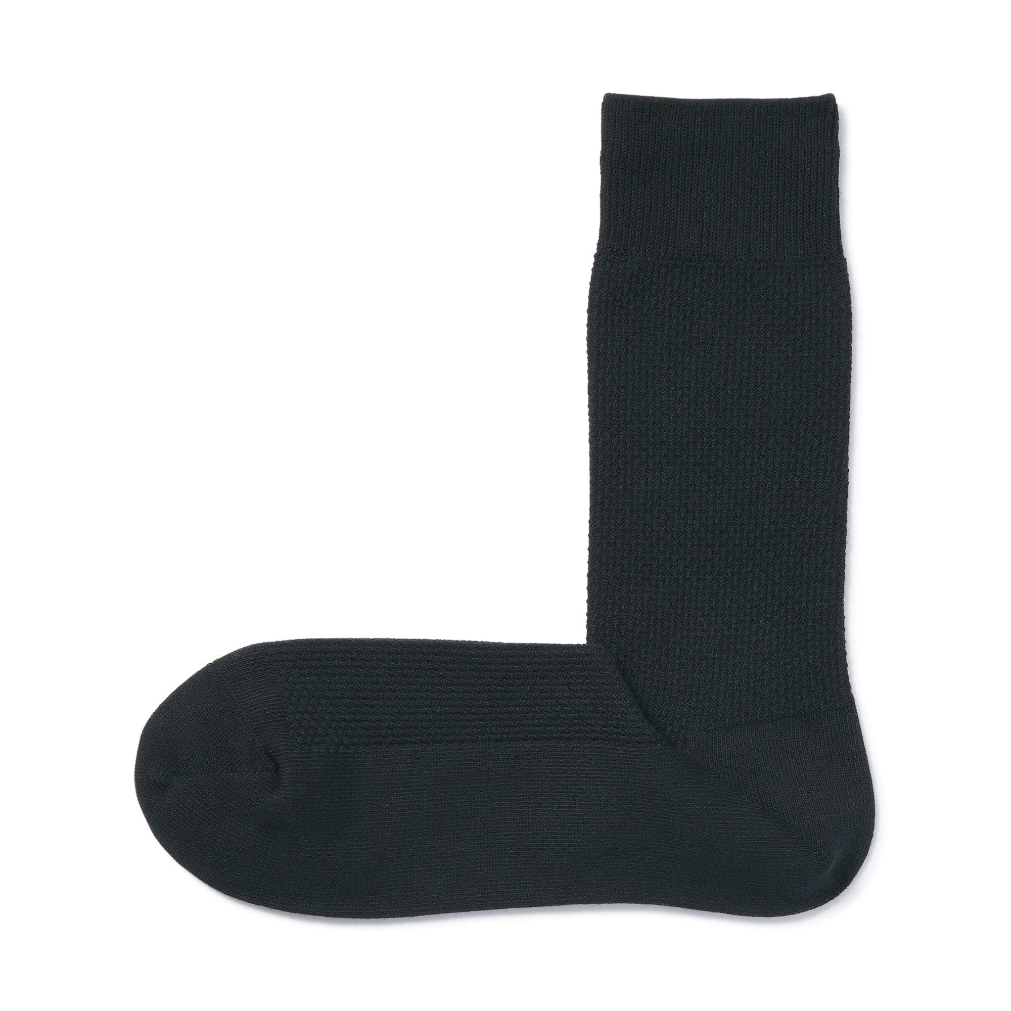 紳士　足なり直角　鹿の子編み　ビジネス靴下