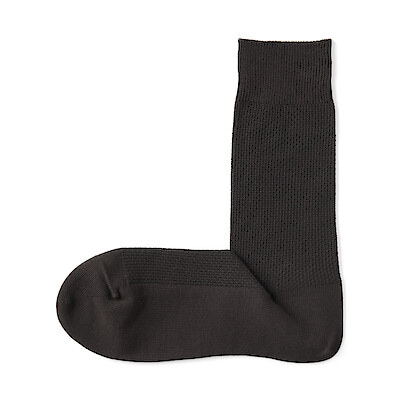 紳士　足なり直角　鹿の子編み　ビジネス靴下