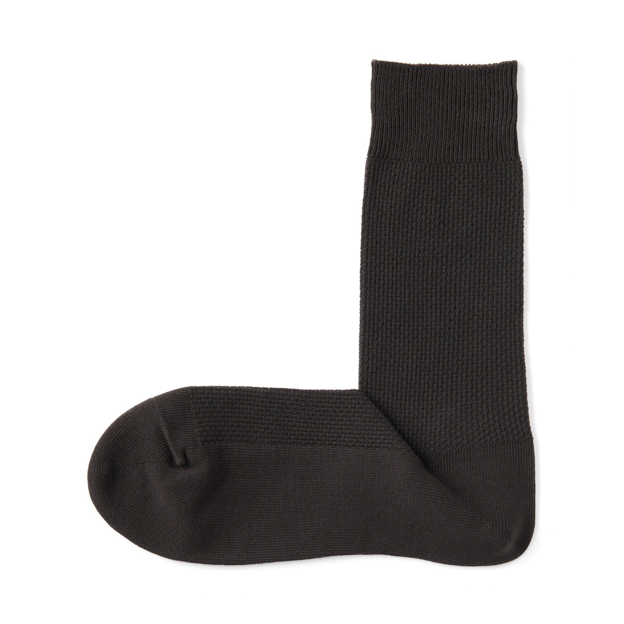 紳士　足なり直角　鹿の子編み　ビジネス靴下