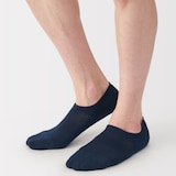 紳士　足なり直角　パイル編み　スニーカーイン（無地）