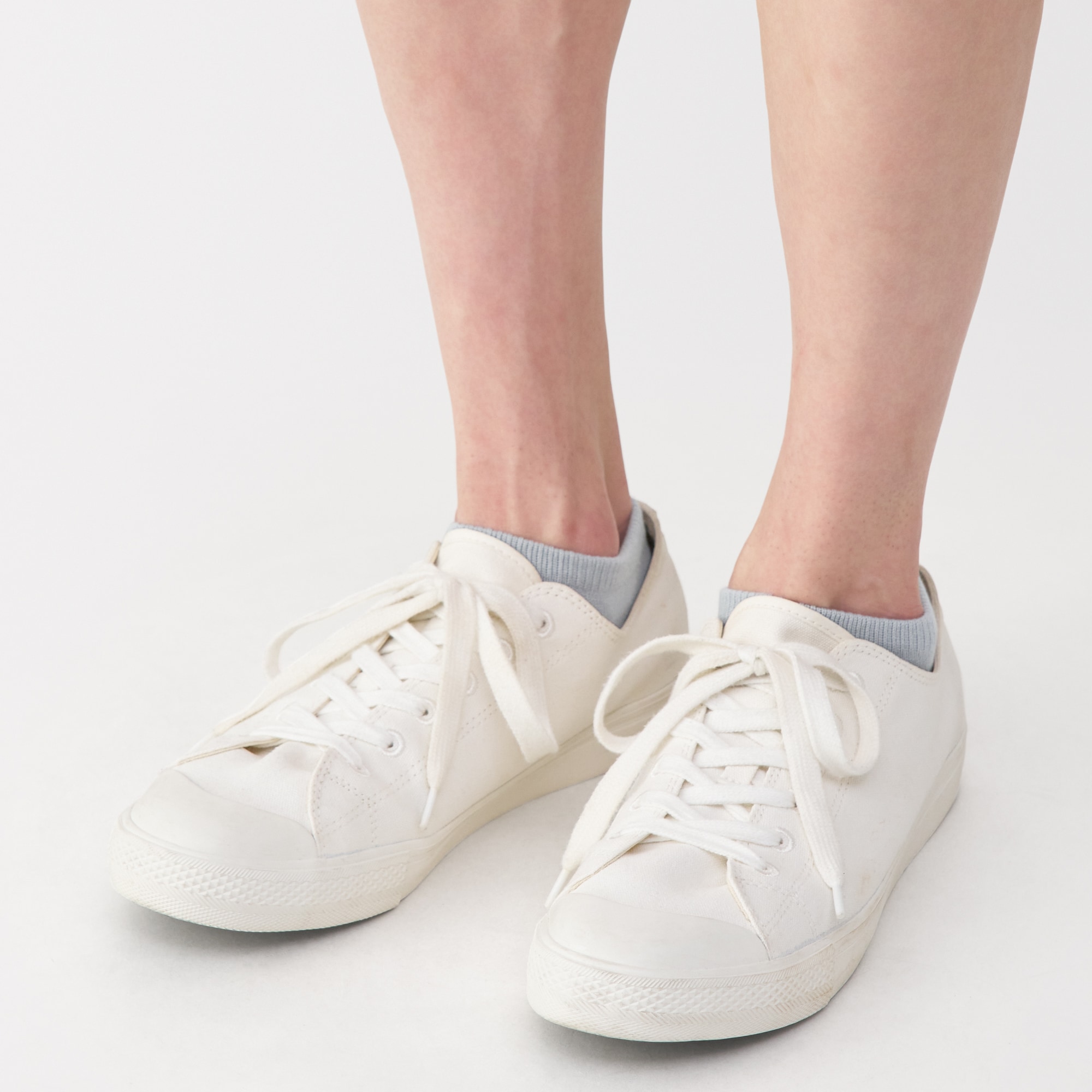 紳士 足なり直角 さらっと綿 スニーカーイン | 無印良品
