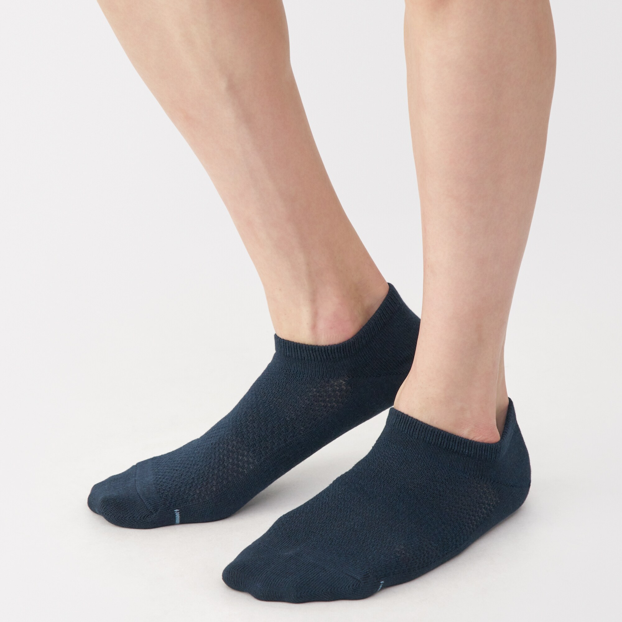 紳士　足なり直角　さらっと綿　スニーカーイン