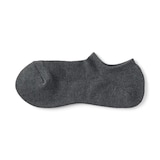 紳士　足なり直角　パイル編み　スニーカーイン（無地）※杢色