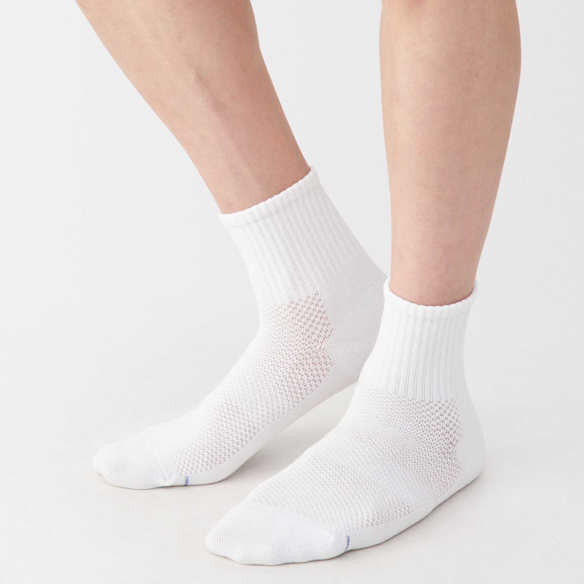 紳士　足なり直角　さらっと綿　ショート丈靴下