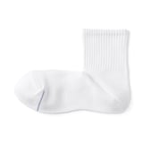 紳士　足なり直角　さらっと綿　ショート丈靴下