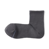 紳士　足なり直角　さらっと綿　ショート丈靴下