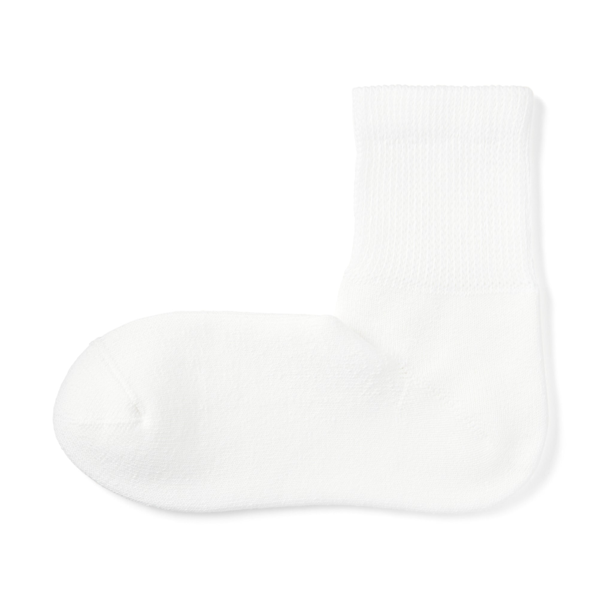 紳士　足なり直角　パイル編み　履き口のびのび　ショート丈靴下