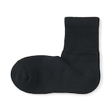 紳士　足なり直角　パイル編み　履き口のびのび　ショート丈靴下