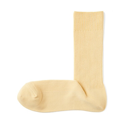 紳士　足なり直角　ズレ落ちにくいリブ編み靴下