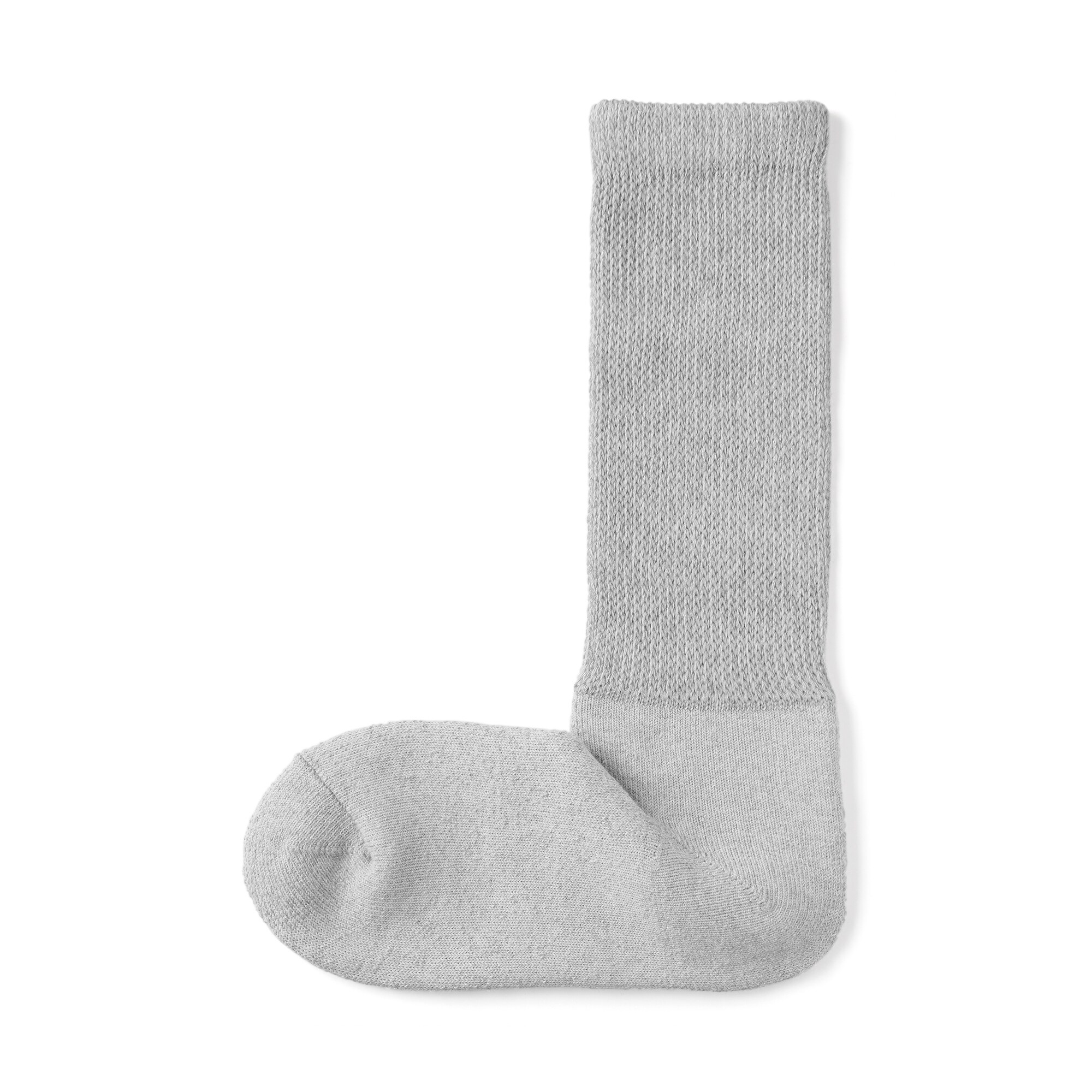 紳士　足なり直角　パイル編み　履き口のびのび　靴下