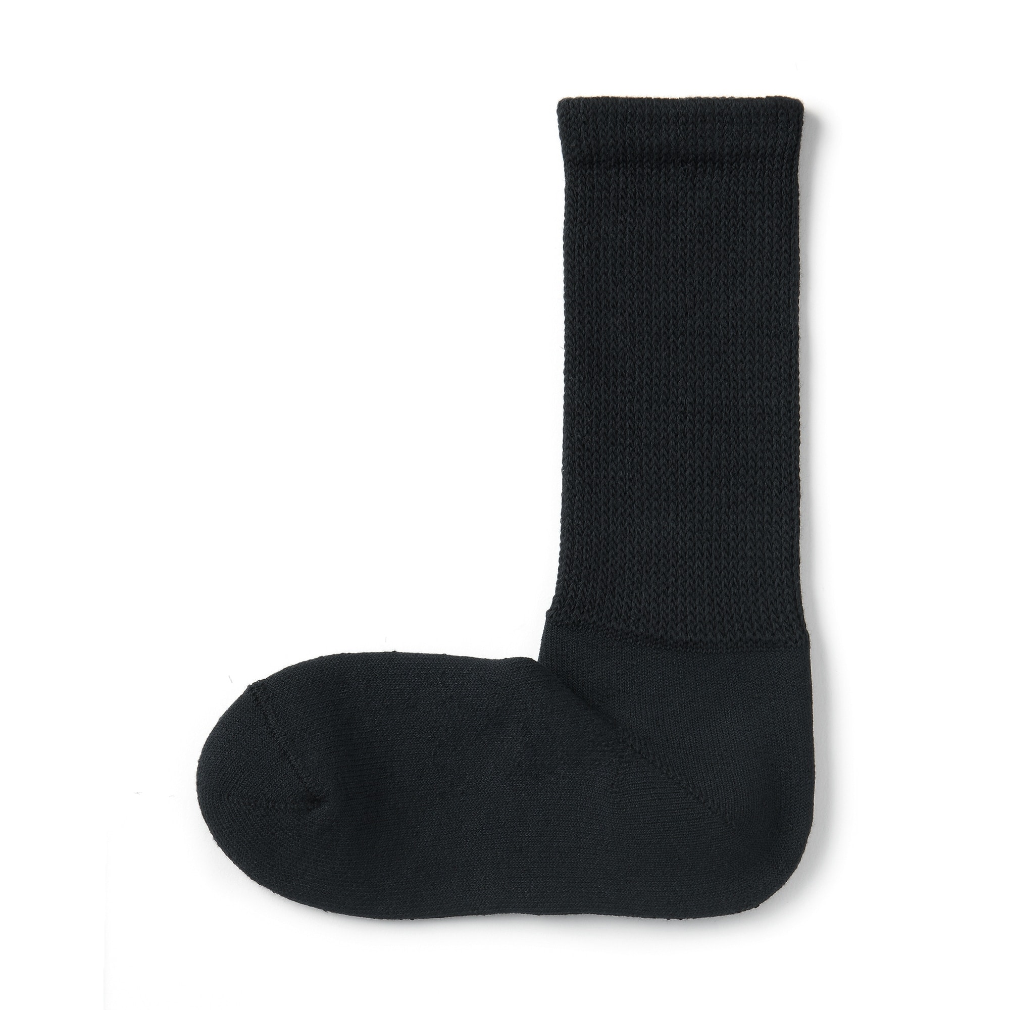 紳士　足なり直角　パイル編み　履き口のびのび　靴下