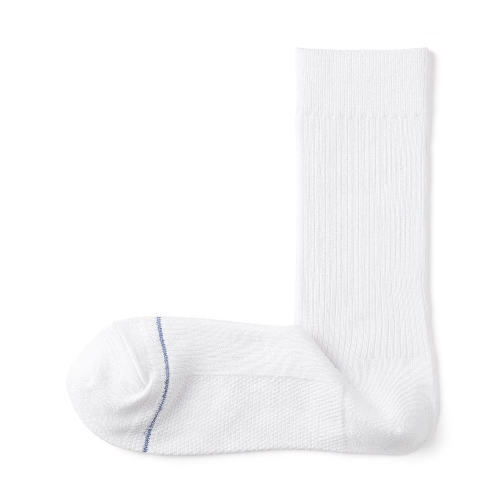 紳士　足なり直角　さらっと綿靴下