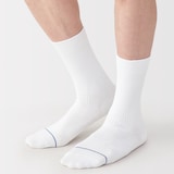 紳士　足なり直角　さらっと綿靴下