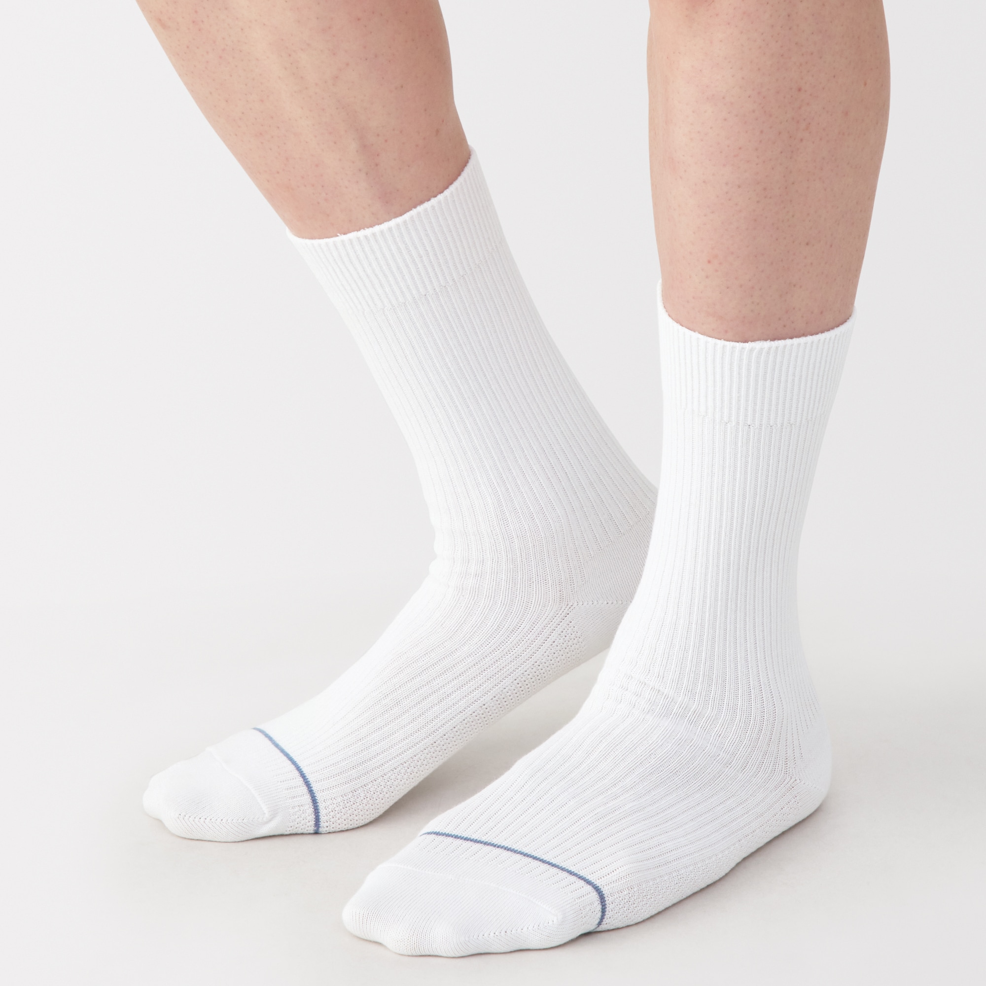 紳士　足なり直角　さらっと綿靴下