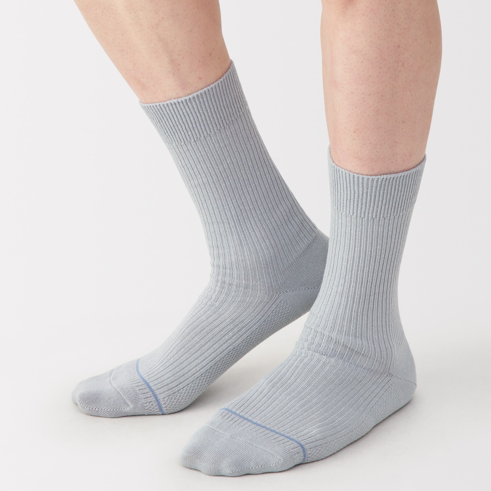 紳士　足なり直角　さらっと綿靴下