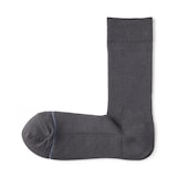 紳士　足なり直角　さらっと綿靴下