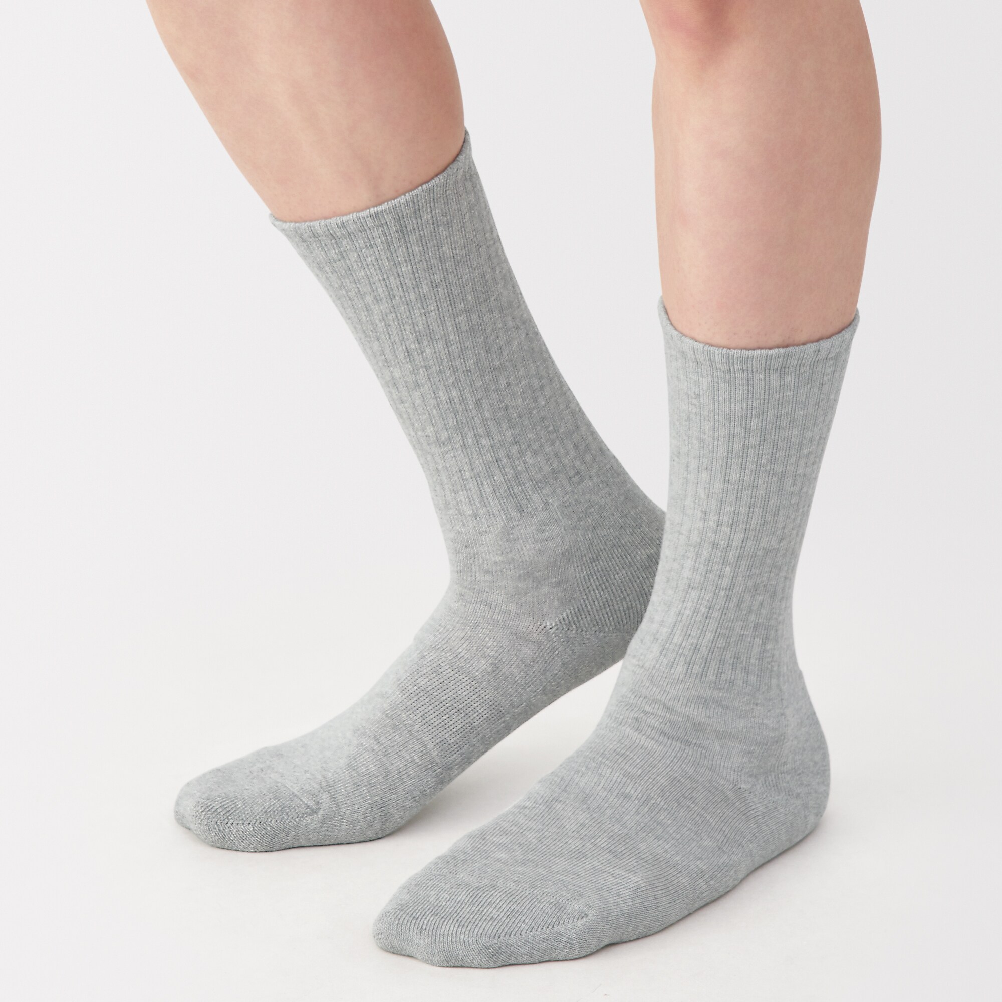 紳士　足なり直角　パイル編み　靴下