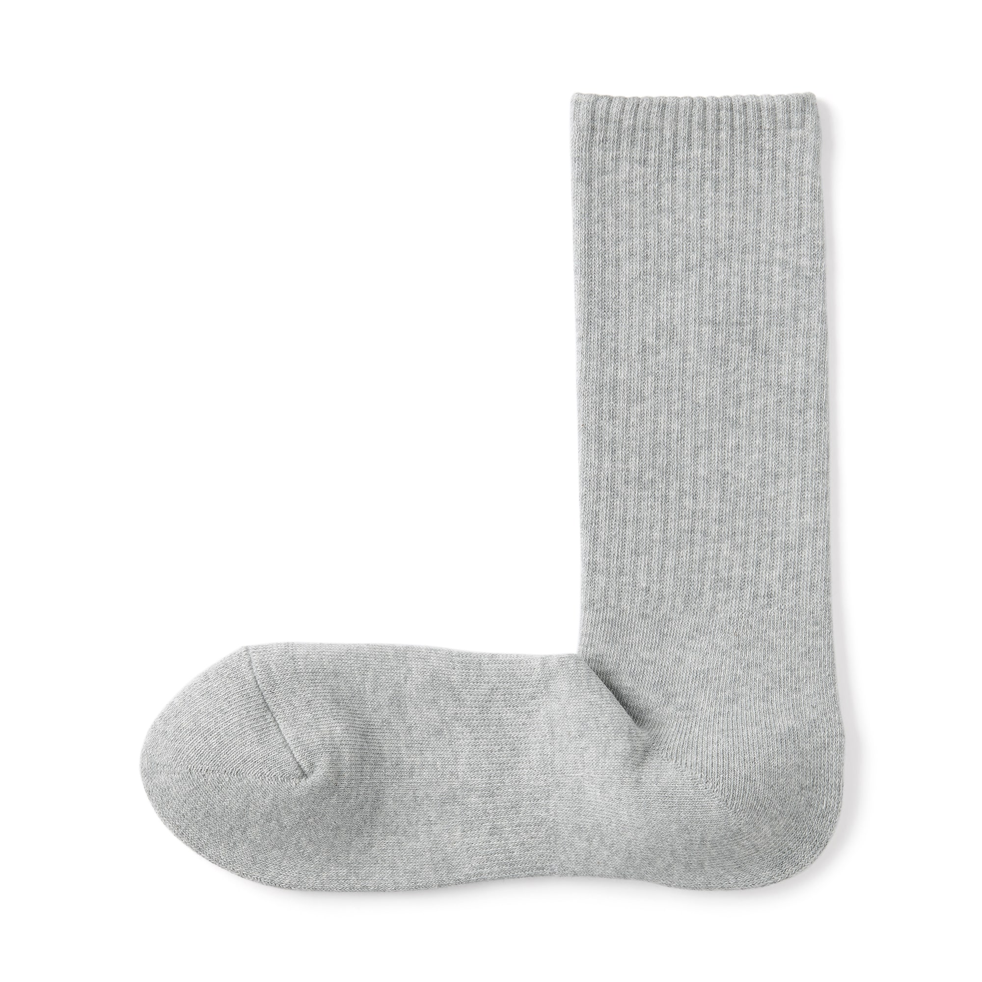 紳士　足なり直角　パイル編み　靴下