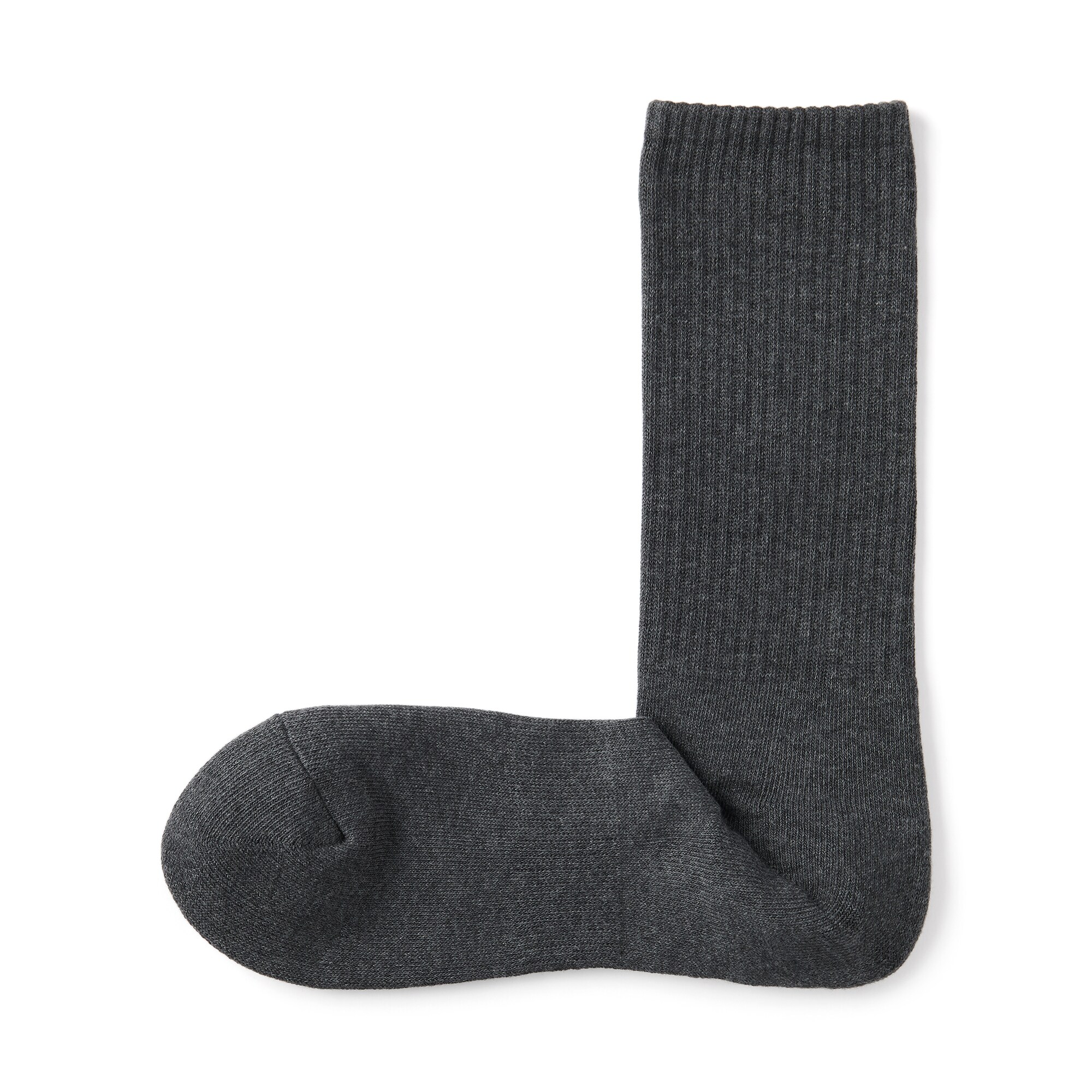 紳士　足なり直角　パイル編み　靴下