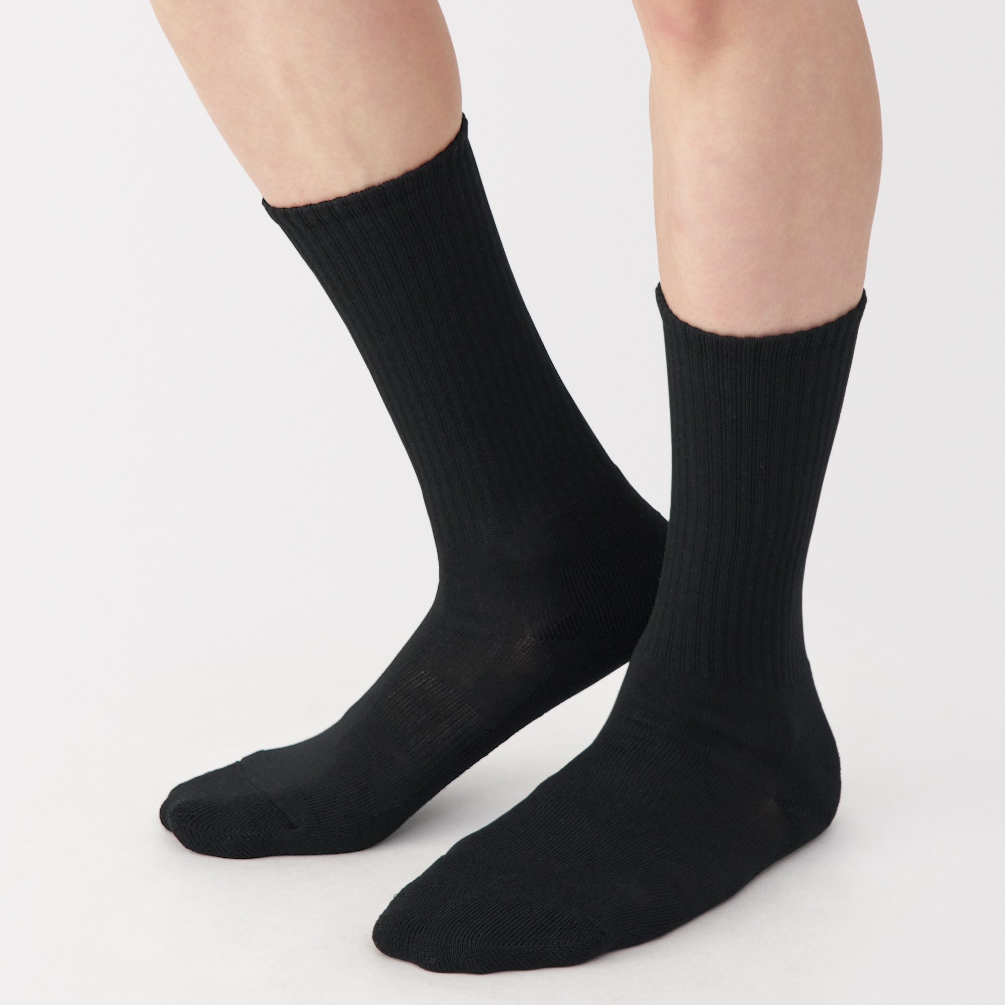 紳士　足なり直角　パイル編み　靴下