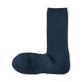 紳士　足なり直角　パイル編み　靴下