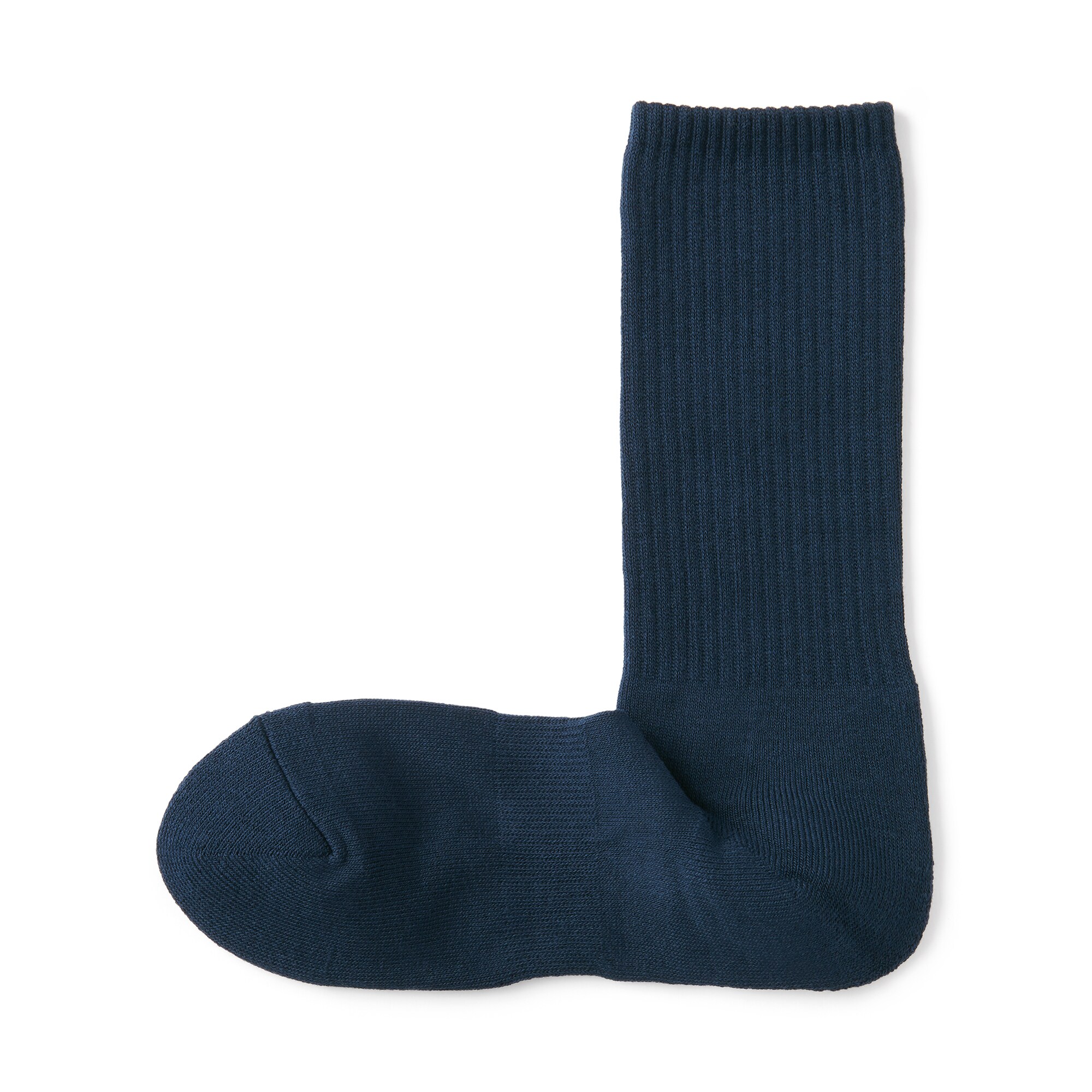 紳士　足なり直角　パイル編み　靴下