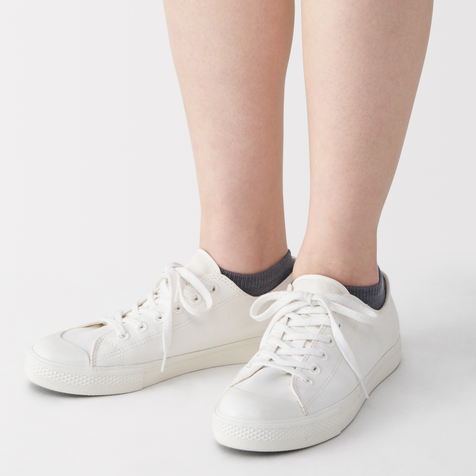 婦人　足なり直角　さらっと綿　スニーカーイン