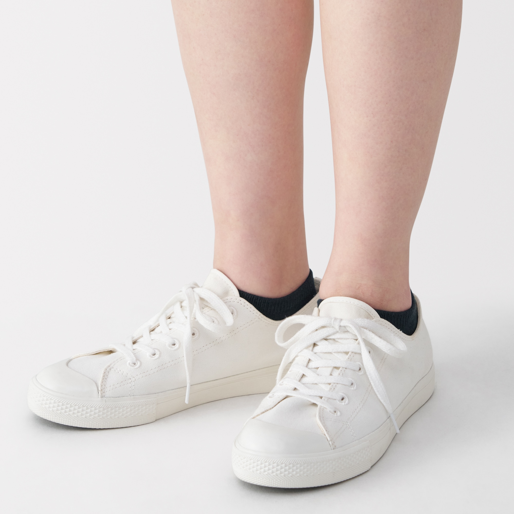 婦人　足なり直角　さらっと綿　スニーカーイン