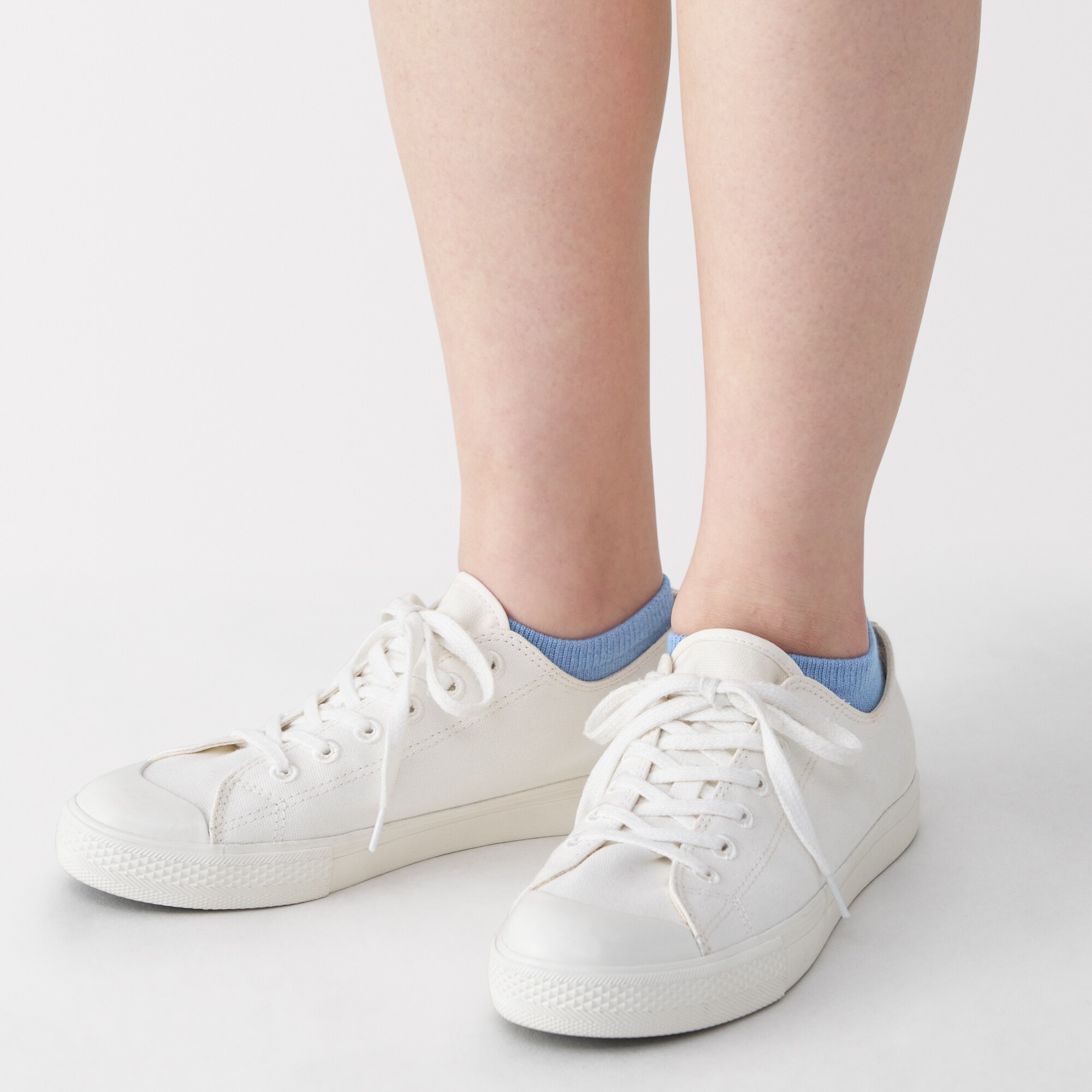 婦人　足なり直角　さらっと綿　スニーカーイン