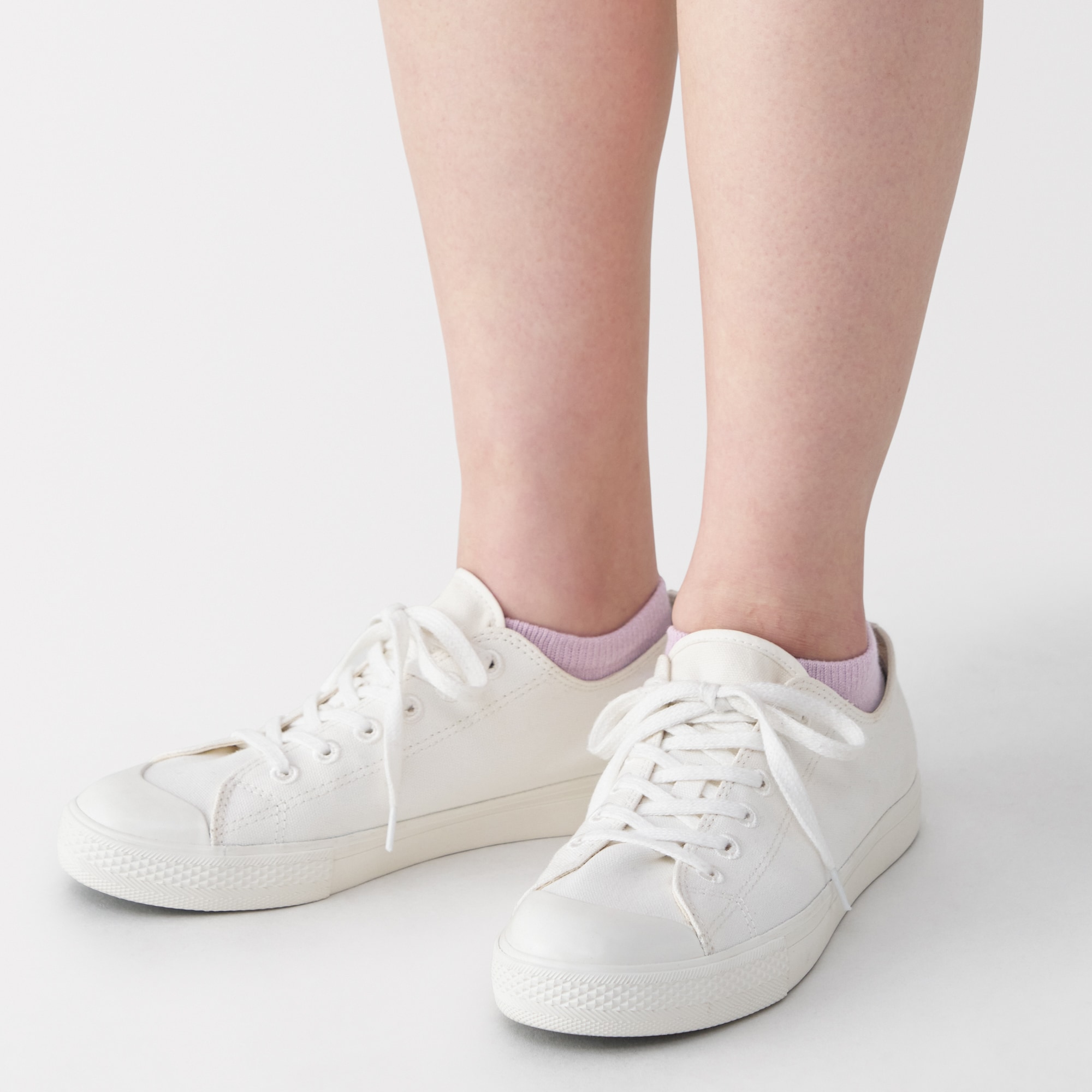 婦人　足なり直角　さらっと綿　スニーカーイン