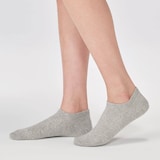 婦人　足なり直角　スニーカーイン　※杢色