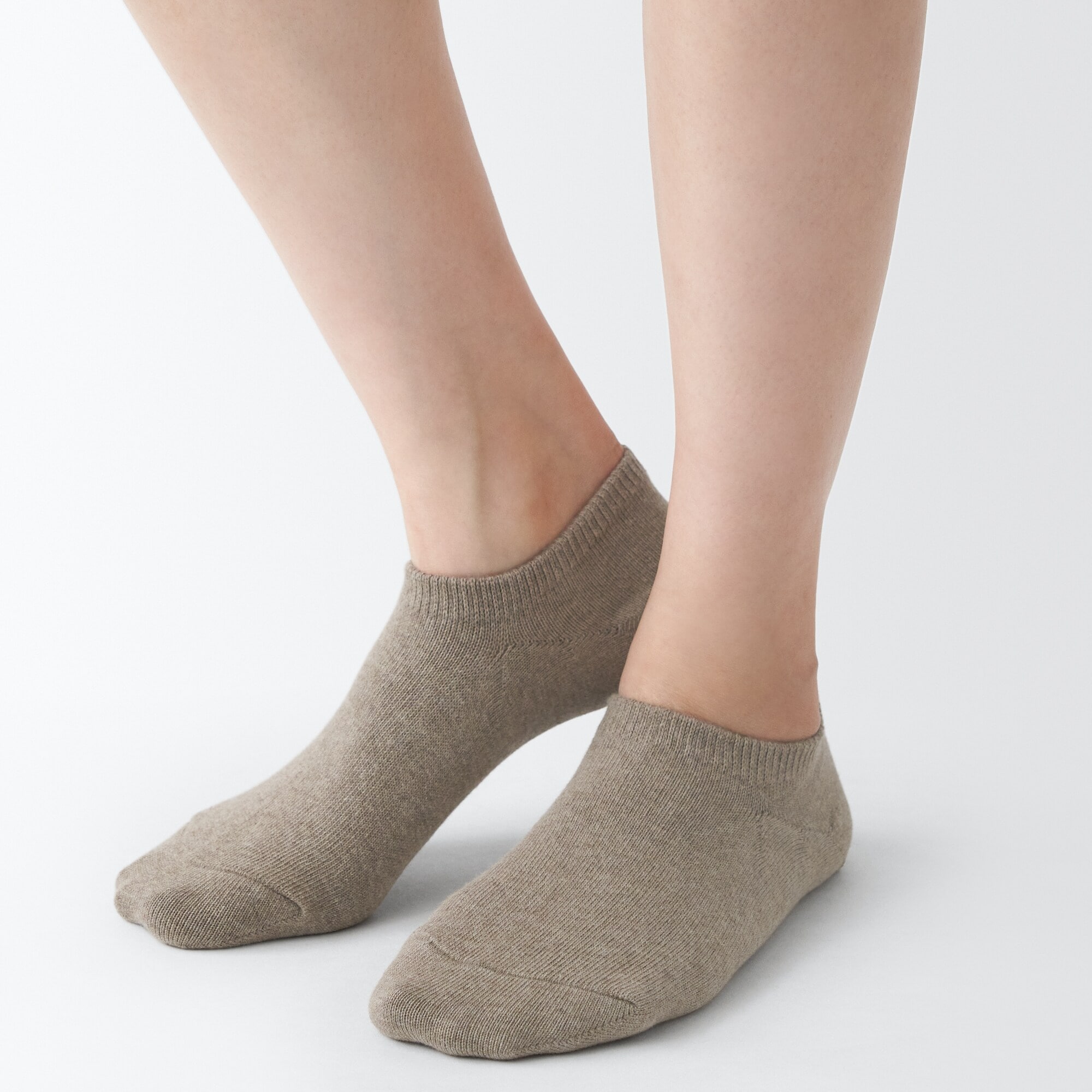 婦人　足なり直角　スニーカーイン　※杢色